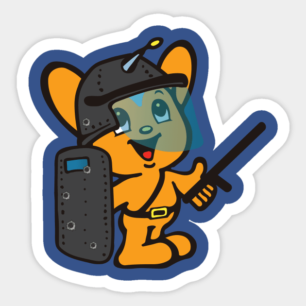 Pipokun - Riot Girl Sticker by PsychicCat